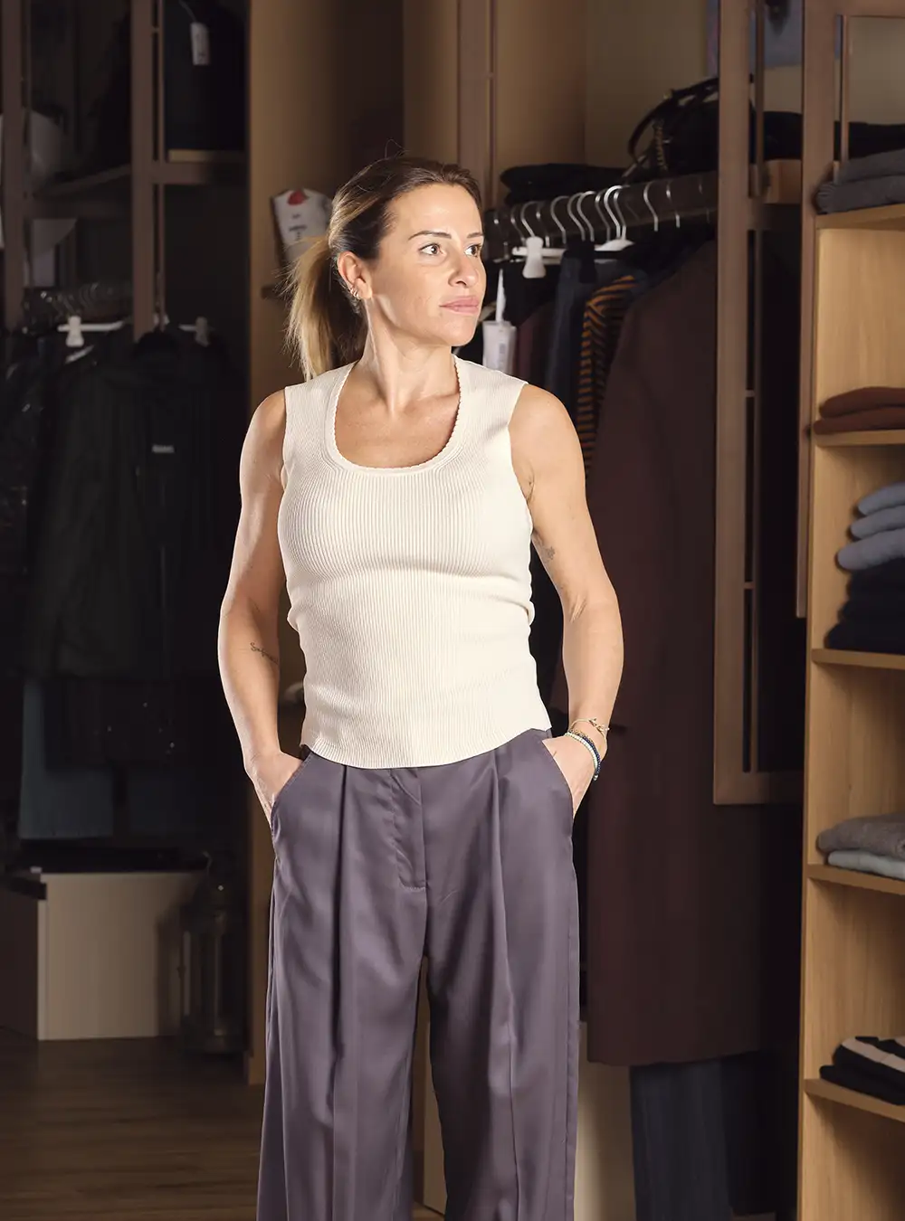 Top in Maglia a Costa - Twinset