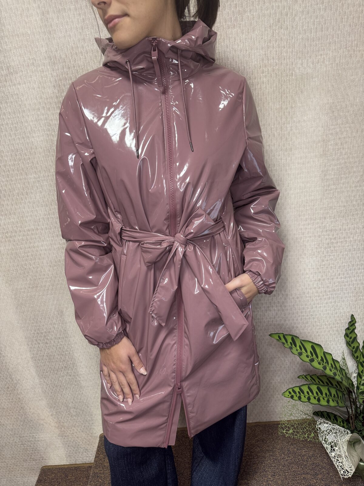 Lohja Long Insulated Curve Jacket - Rains