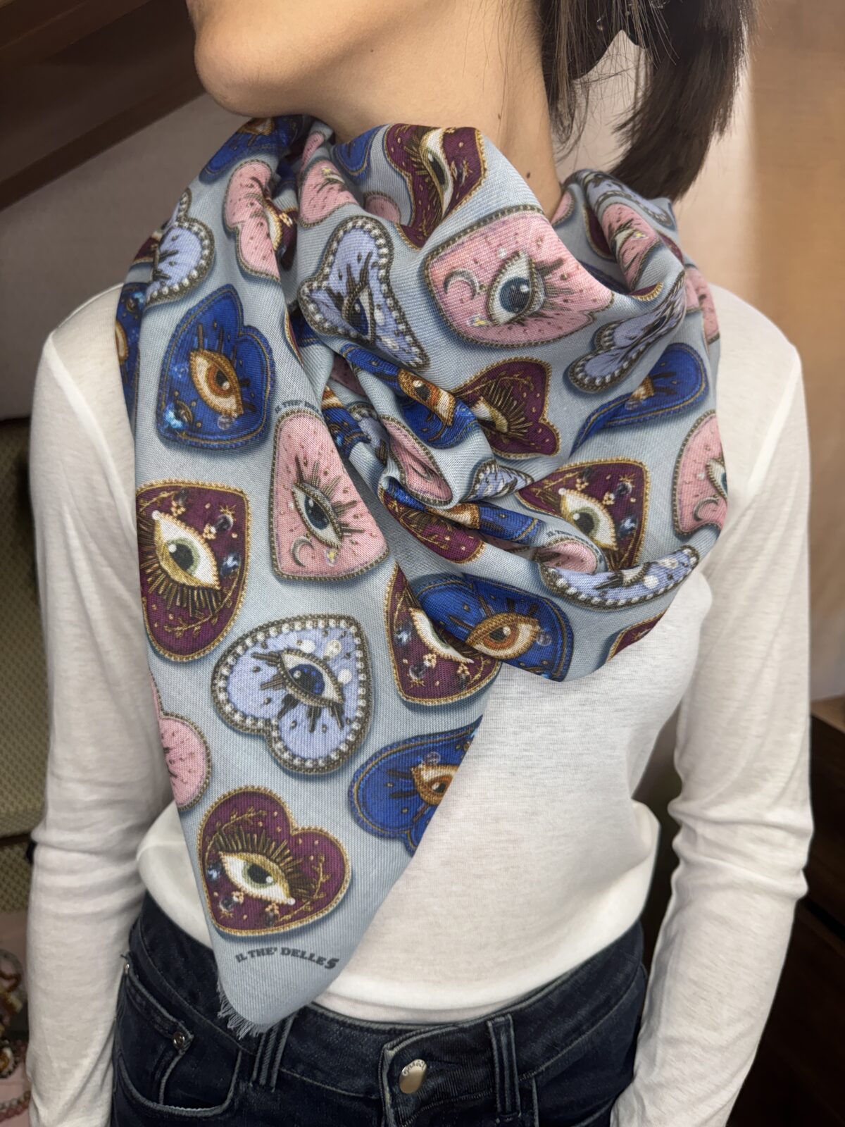 Foulard SHAL Cuori Celesti - Il the delle 5