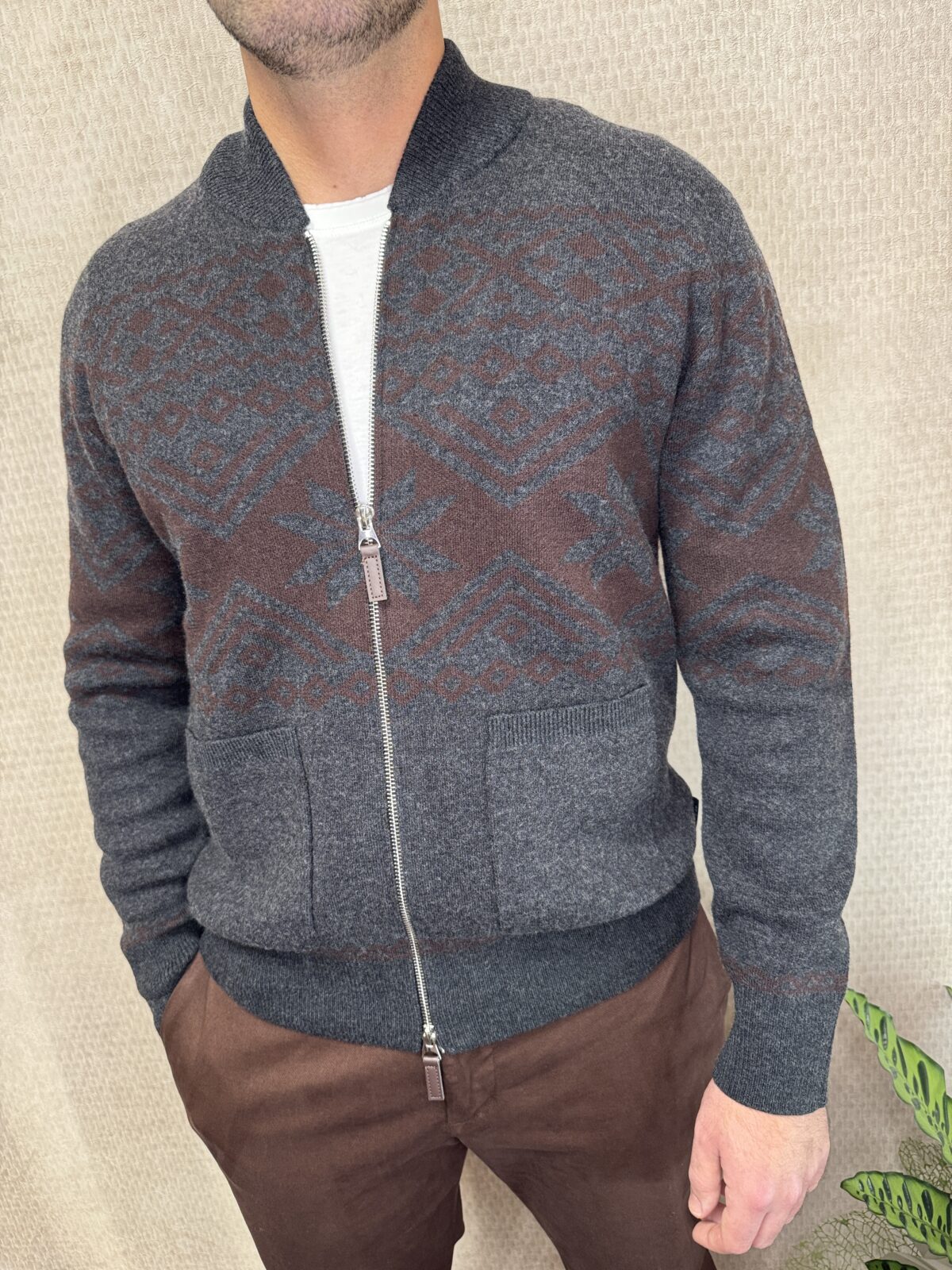 Cardigan Full Zip Jacquard - Atpco